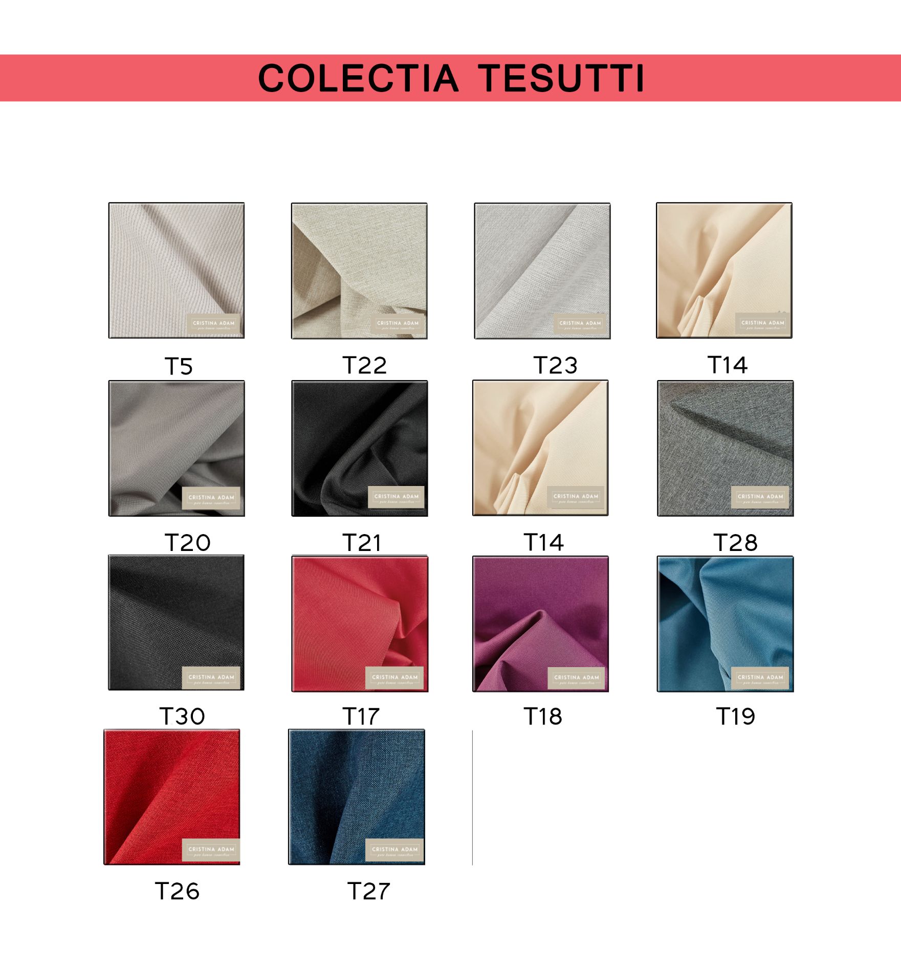  Textil COLECTIA TESUTTI